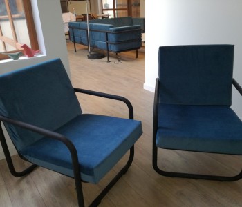 2fauteuils bleus