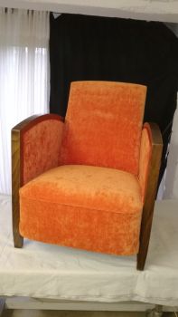 confortable velours orange