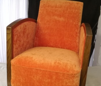 confortable velours orange