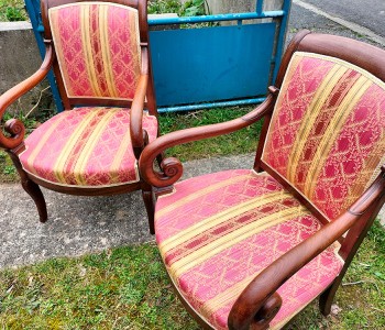 2 fauteuils restauration